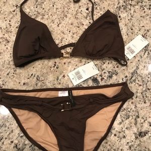 BCBG Maxazria  cocoa bikini